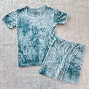 Rayon/Bamboo Blue Tie Die Shorts Pajama Set VGUC 7/8